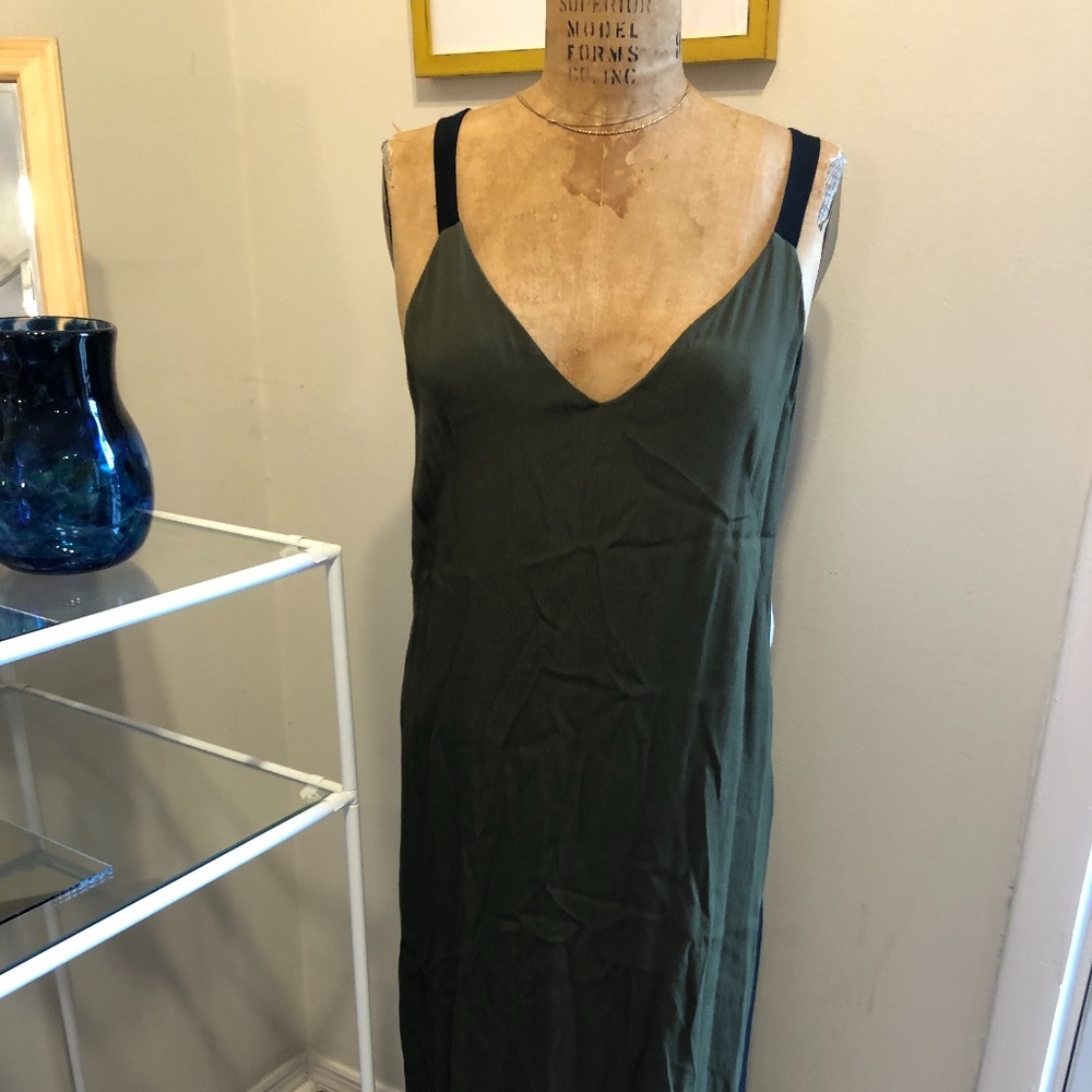 Modern Dark Green Maxi dress